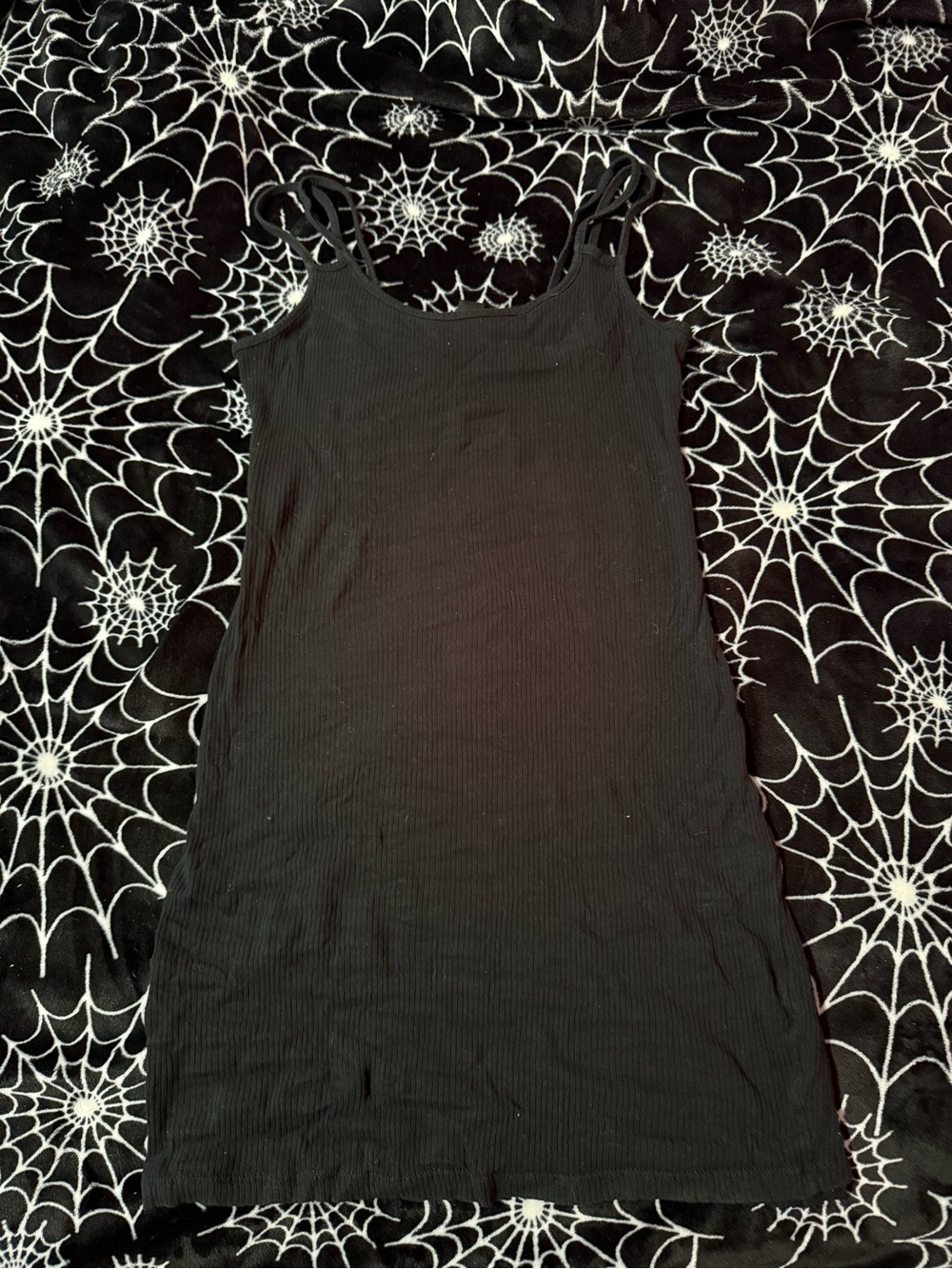Streetwear Society Black Ribbed Mini Dress